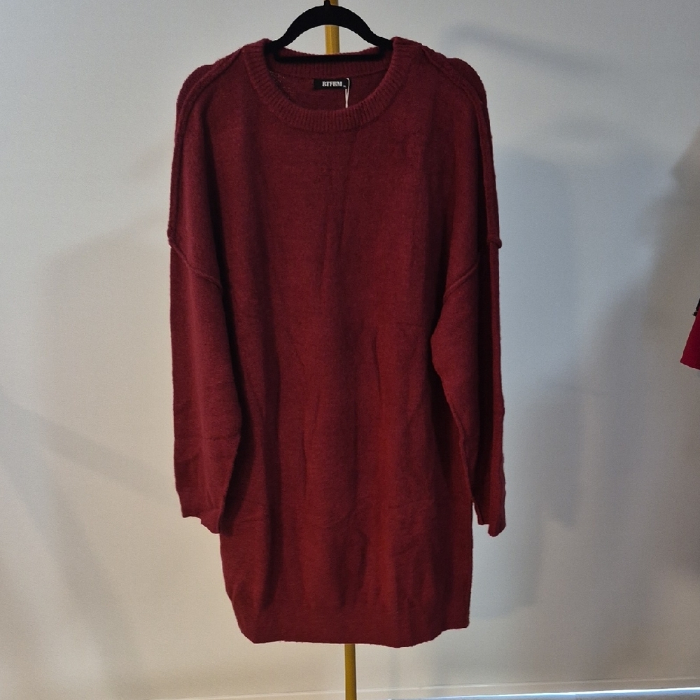 Red Sweater Dress
